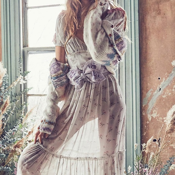 LoveShackFancy LSF Megan Crop Cardigan Sweater - Picture 5 of 12